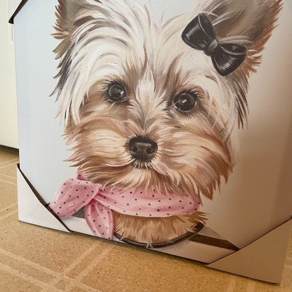 12”x12” WRAPPED CANVAS Yorkie Girl - Picture 8 of 9